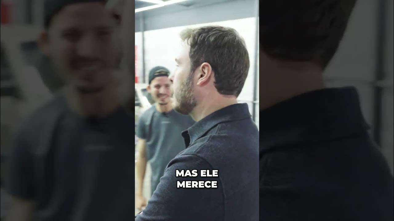 Ricardinho com o Mustang do Julio Cocielo
