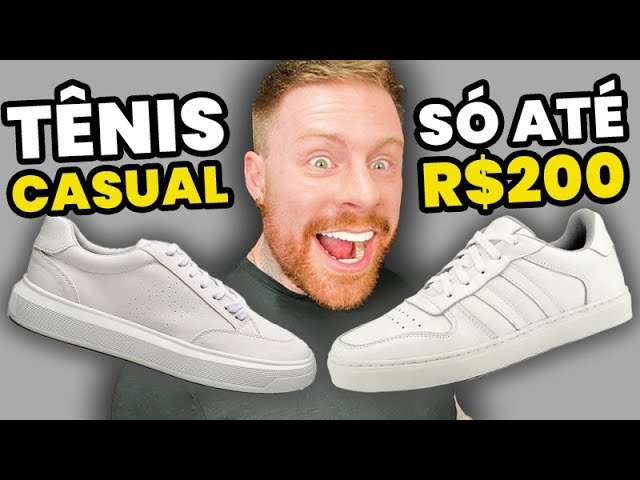 10 TÊNIS CASUAIS BRANCOS, só até R$200 | Tênis Masculinos Bonitos e Baratos