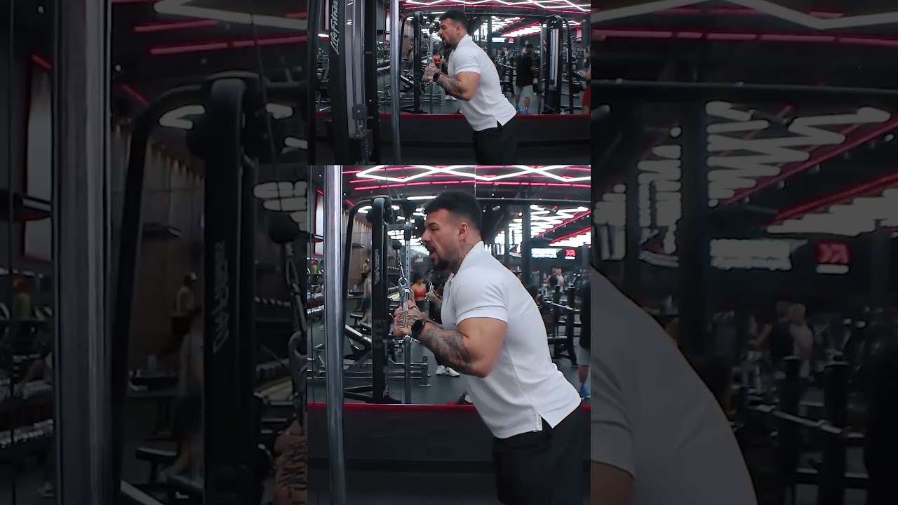 Como estabilizar a coluna no triceps pulley