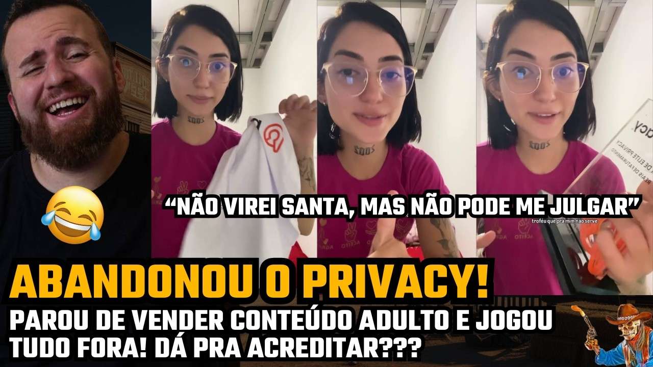ABANDOU A VENDA DE CONTÉUDO E DECIDIU JOGAR TUDO FORA "ME SINTO COMO UMA CRIANÇA AGORA"
