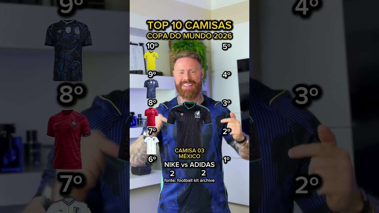 As 10 CAMISAS mais BONITAS pra COPA DO MUNDO 2026 ⚽️🔥