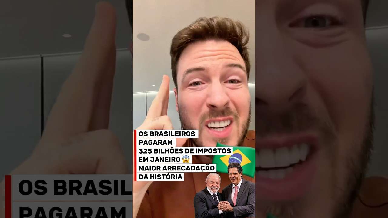 325 BILHÕES em IMPOSTOS só em JANEIRO 😓 (A onde vamos parar?)  #shorts #fyp