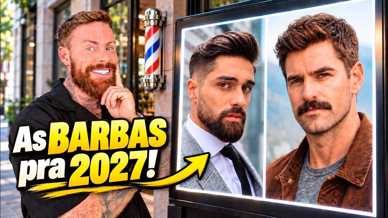 Os 4 Estilos de BARBA que estão BOMBANDO pra 2027