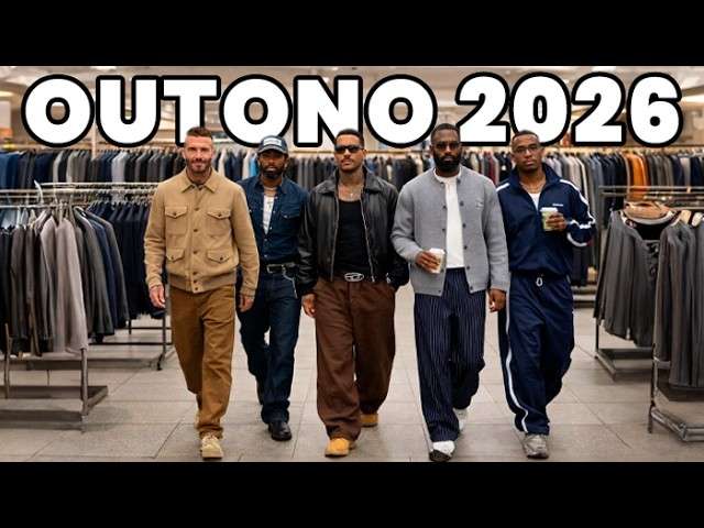 As TENDÊNCIAS MASCULINAS pro OUTONO 2026 | O que tá BOMBANDO na Moda Masculina?