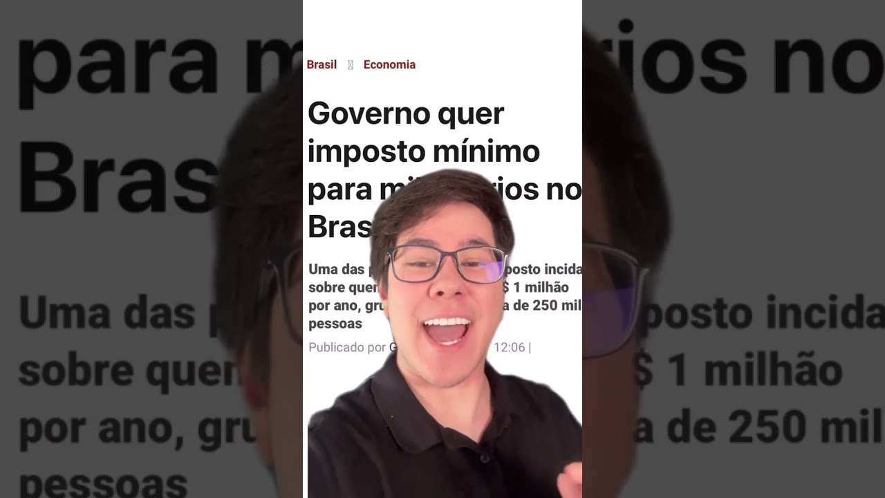 GOVERNO QUER IMPOSTO PARA MILIONÁRIOS! #Shorts