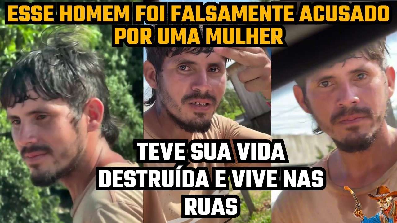 ACUSADO FALSAMENTE, FOI PRESO E SOFREU "PUNIÇÃO". HOJE VIVE NAS RUAS E TEVE SUA VIDA DESTRUÍDA!