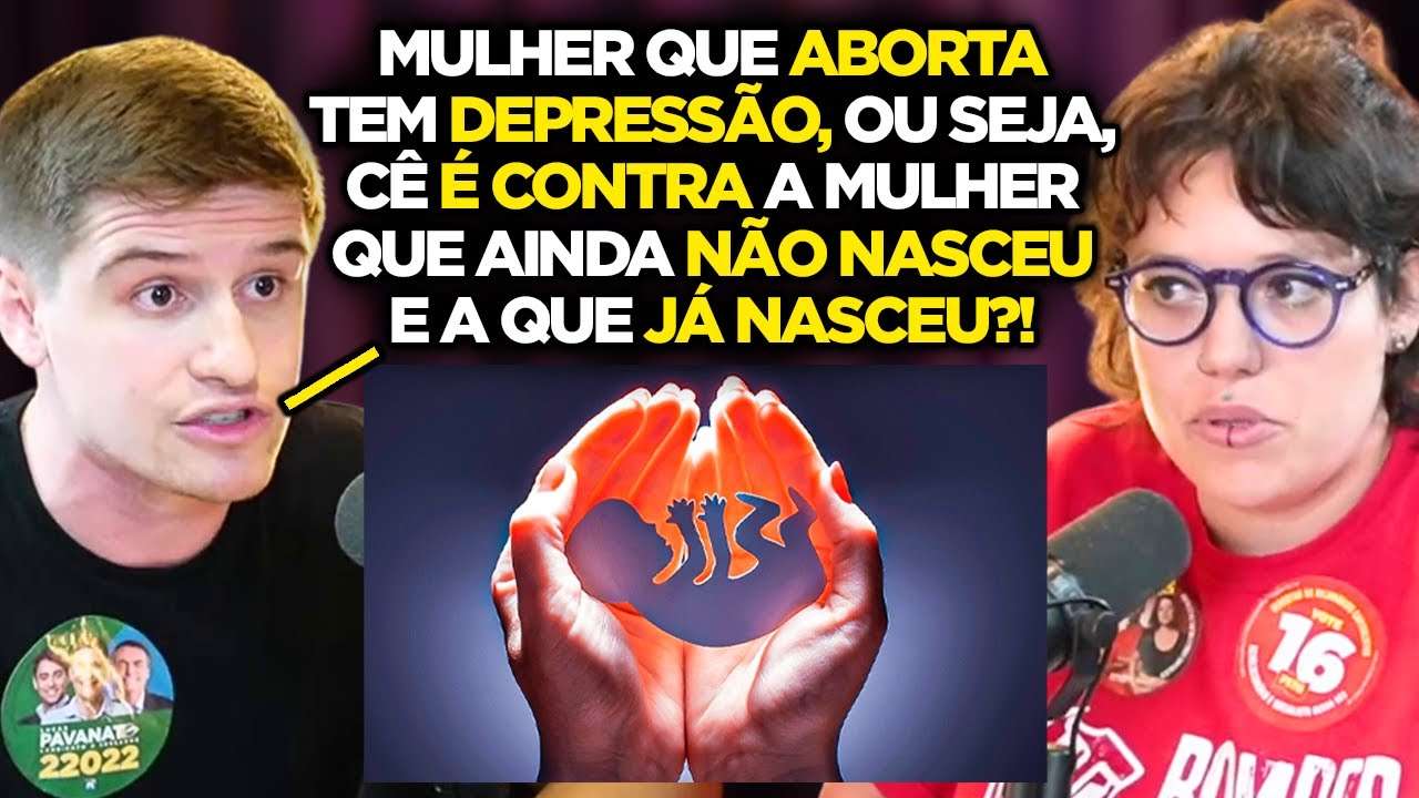 CLIMA ESQUENTOU! CONSERVADOR vs FEMINISTA sobre AB0RT0!