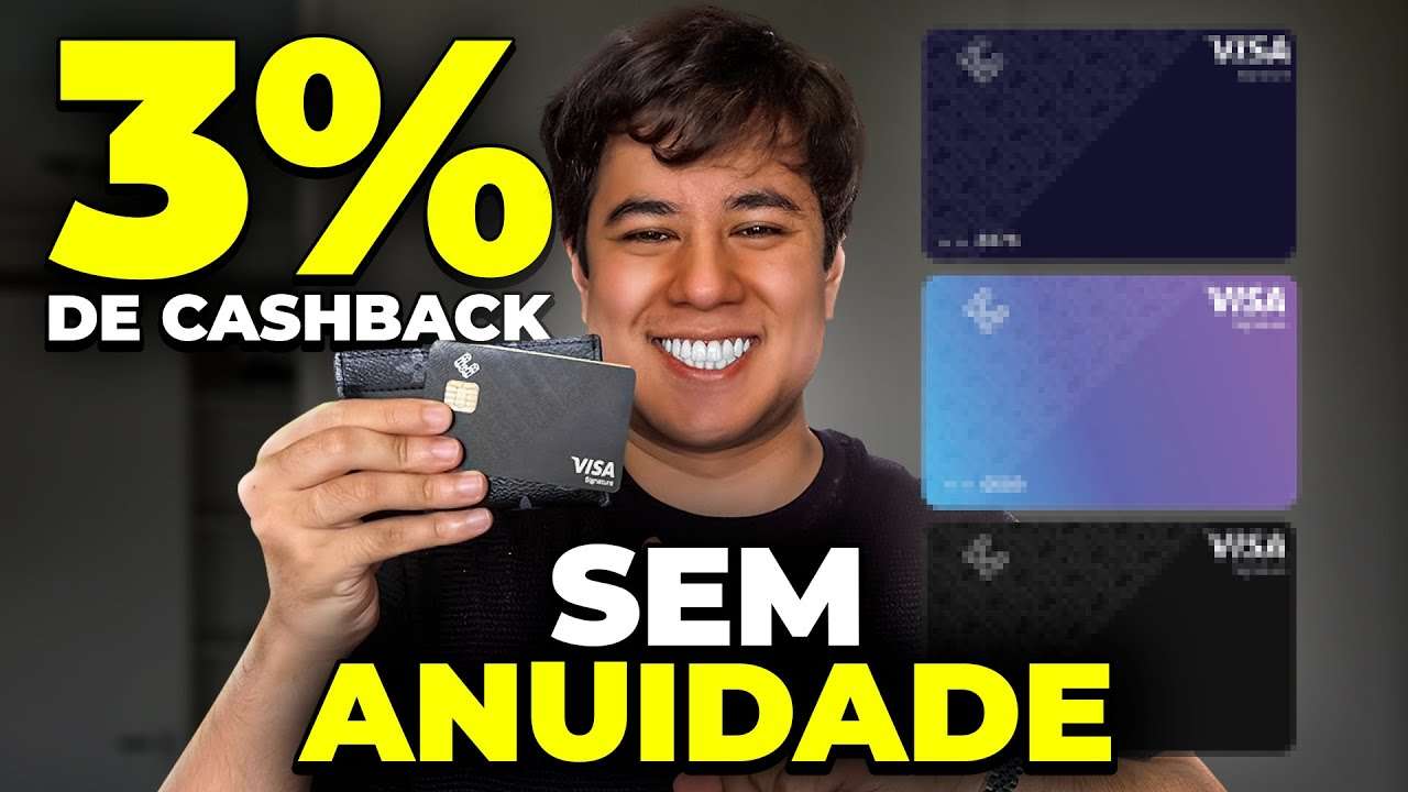 MELHOR CARTÃO DE CRÉDITO! 3% de CASHBACK e FÁCIL APROVAÇÃO!