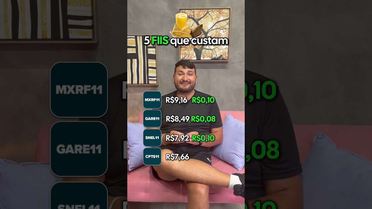 5 Fundos Imobiliários (FIIS) que estão custando menos que um salgado de lanchonete!