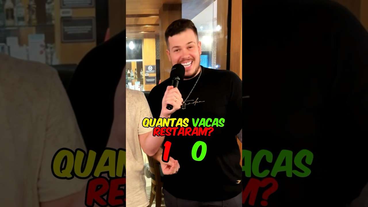 Quantas vacas restaram? #entrevista #quiz #pegadinha #matematica #viral
