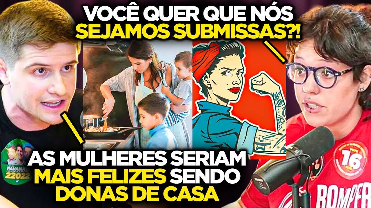 CONSERVADOR e FEMINISTA DISCUTEM FEIO sobre FEMINISMO