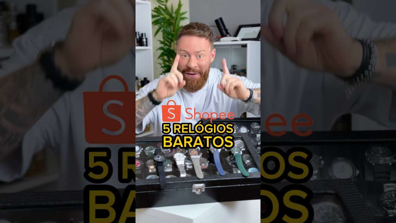 Meus 5 Novos RELÓGIOS BARATOS da SHOPEE 🔥