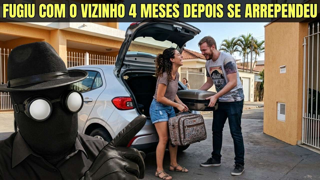Minha namorada fugiu com meu vizinho, levou minhas coisas e voltou arrependida
