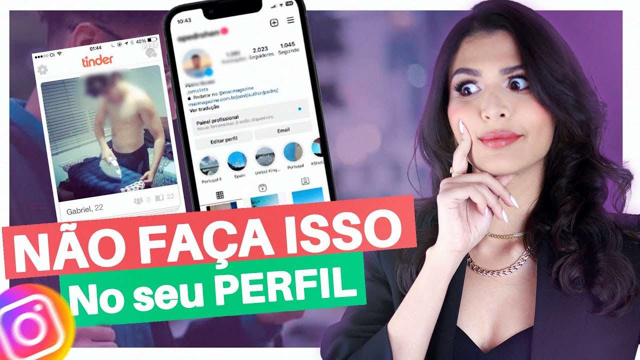 3 ERROS que os HOMENS Cometem ao FAZER um PERFIL nas REDES SOCIAIS (Instagram & TINDER)