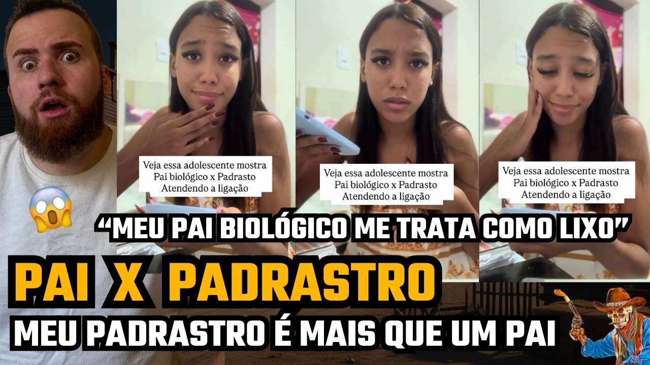 ADOLESCENTE LIGA PARA O PAI BIOLÓGICO E PARA O PADRASTRO, PARA MOSTRAR A DIFERENÇA DE COMO É TRATADA