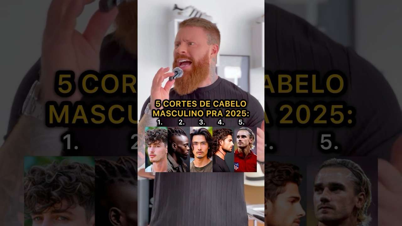 Os CORTES DE CABELO MASCULINO pra 2025 🔥