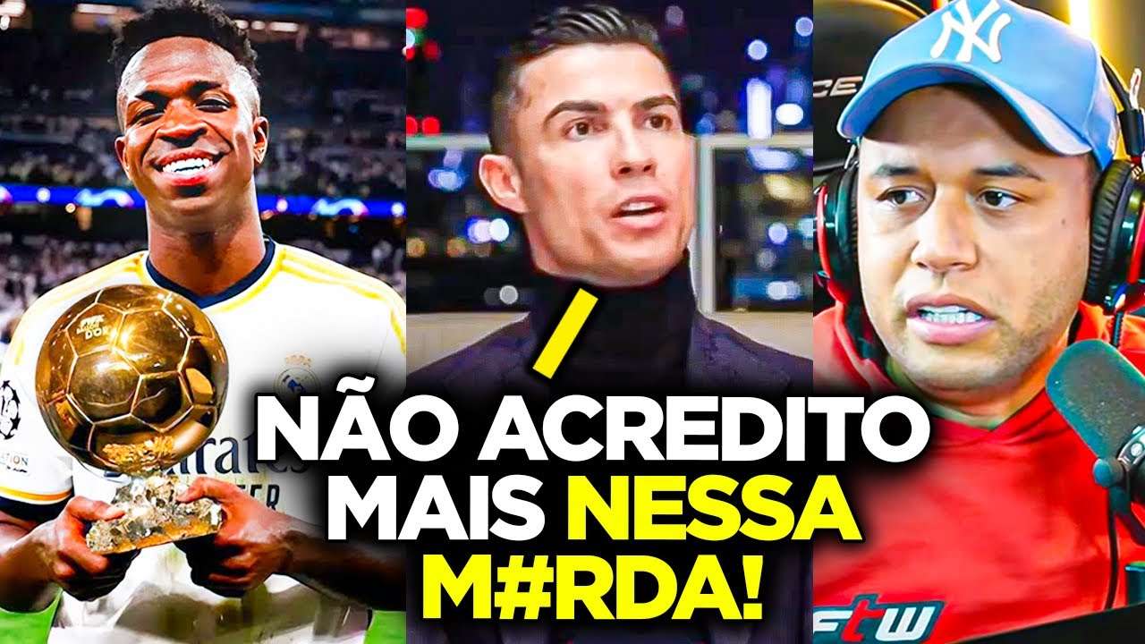 CR7 PREVIU A DERROTA DO VINI JR! A COMPETIÇÃO DA BOLA DE OURO É INJUSTA E POR ISSO O MESSI GANHA!