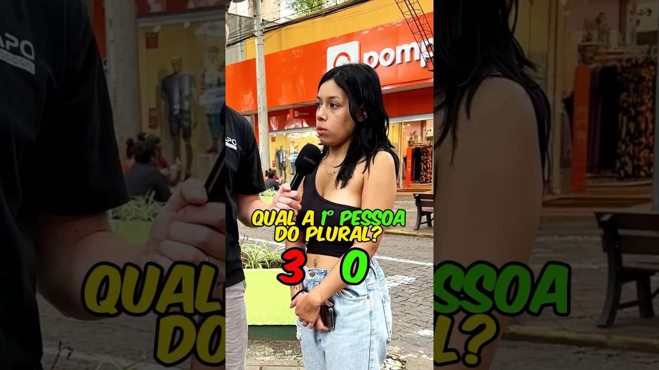 Qual a 1ª pessoa do plural? #humor #brincadeira #viral #shorts