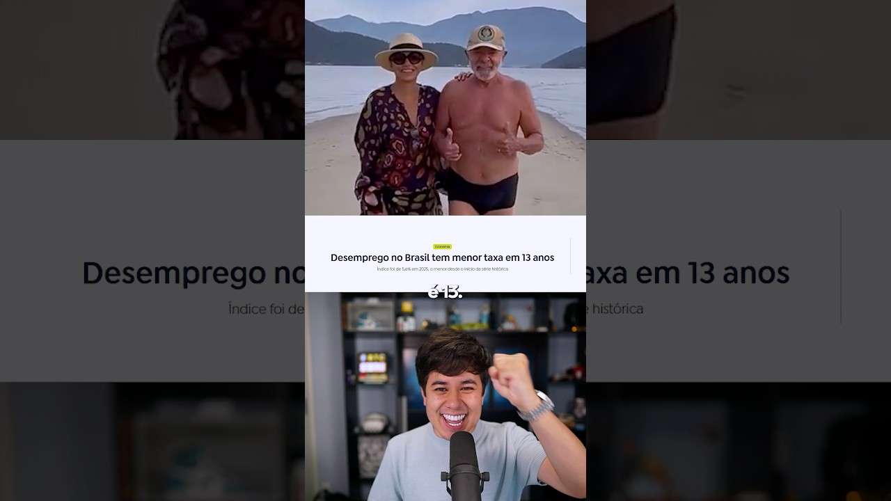 BRASIL REGISTRA MENOR TAXA DE DESEMPREGO EM ANOS! #Shorts