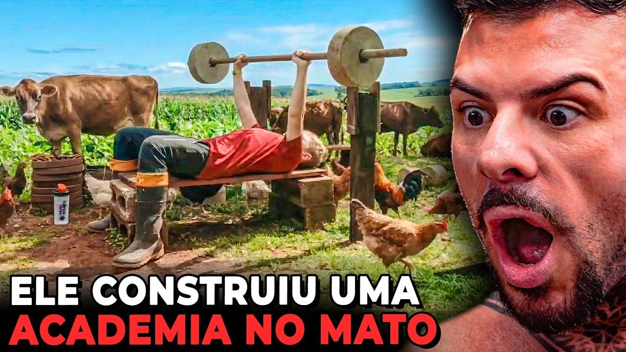 ELE TEM 13 ANOS E CONSTRUIU UMA ACADEMIA NA ROÇA