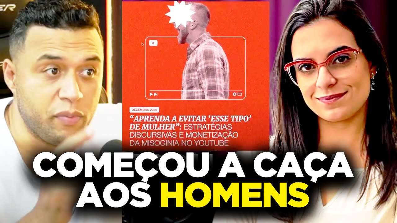 COMEÇOU A CAÇADA AOS CANAIS MASCULINOS POR SUPOSTA MISOGINIA  QUEM SERÁ O PRÓXIMO