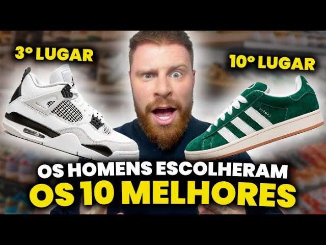 Os 10 MELHORES TÊNIS da Atualidade - Pesquisa com 335 Homens | Sneakers Masculinos