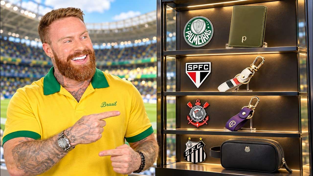 Lançaram ACESSÓRIOS em COURO dos CLUBES DE FUTEBOL (com Preço JUSTO e ficou ANIMAL)