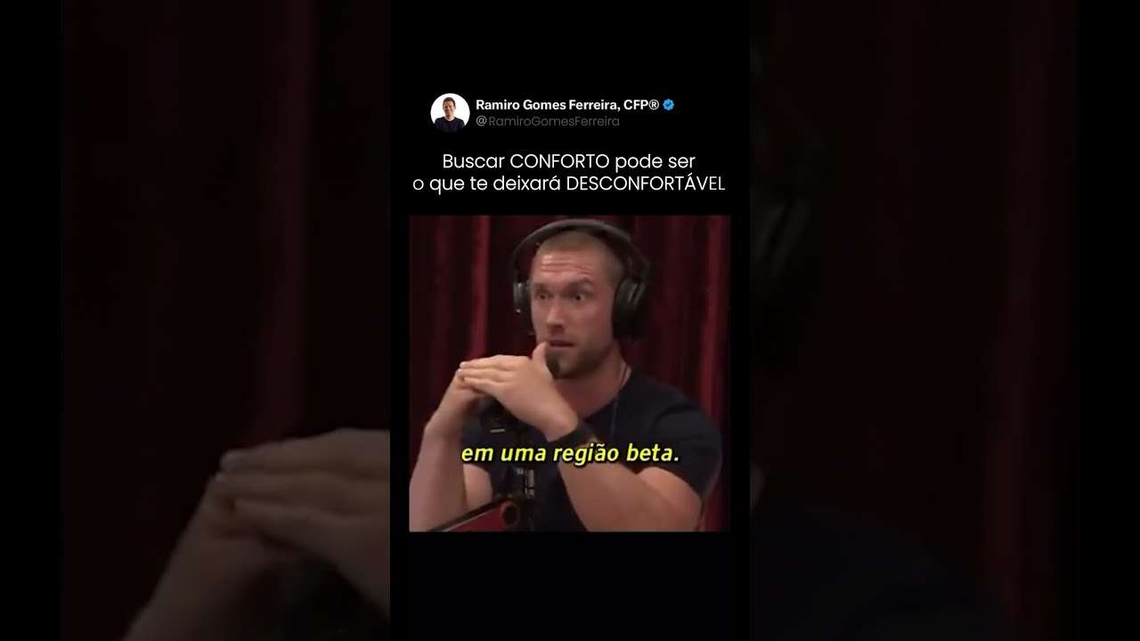NÃO esteja CONFORTÁVEL.  #investimentocerto