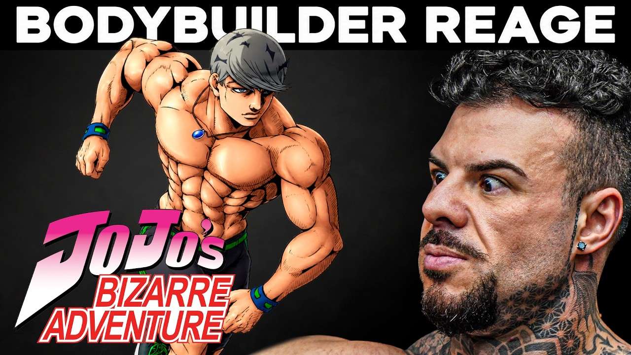 Bodybuilder Reage a Cenas de Musculação Nos Animes #10   Jojo’s Bizarre Adventure