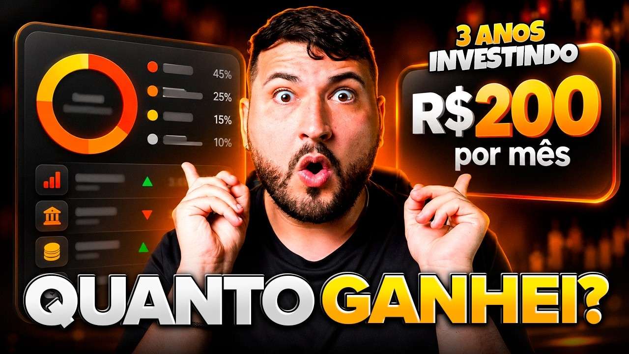 3 anos investindo R$200 por mês: minha carteira completa e quanto eu ganhei