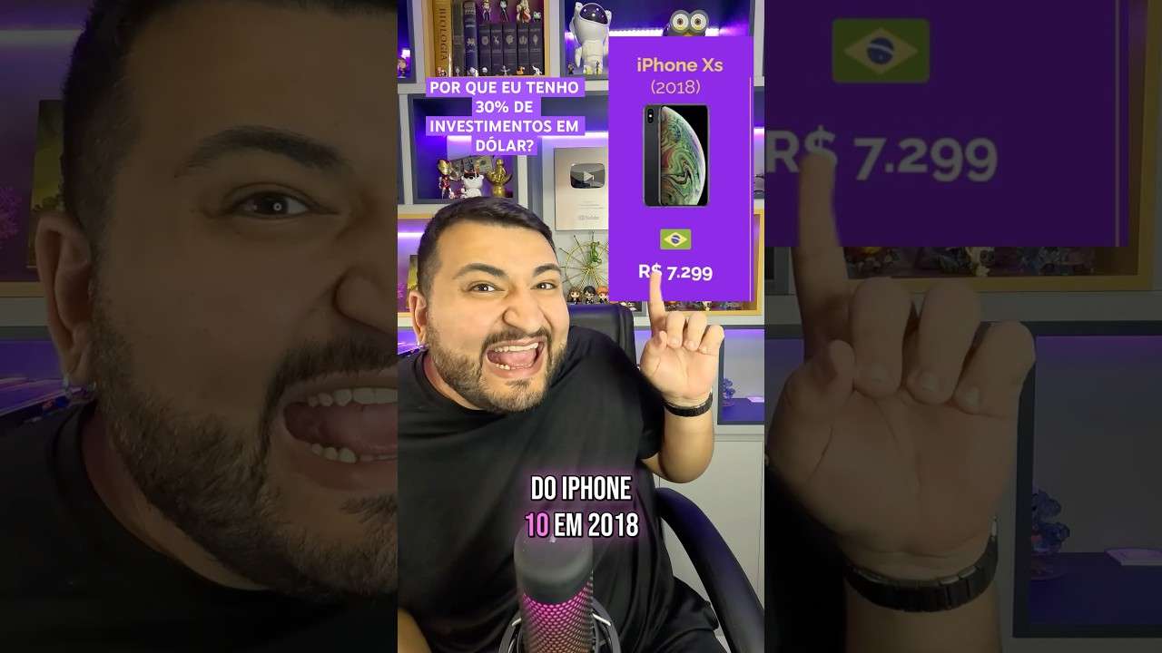 Preço do iPhone X vs iPhone 15 em reais e em dólar!