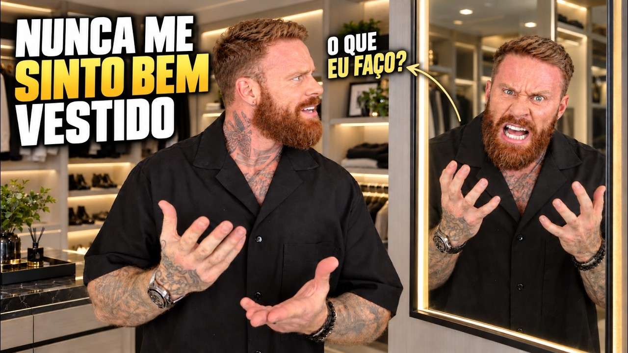 Por que você NUNCA se sente BEM VESTIDO? 3 PASSOS ANIMAIS para mudar isso SEMPRE!