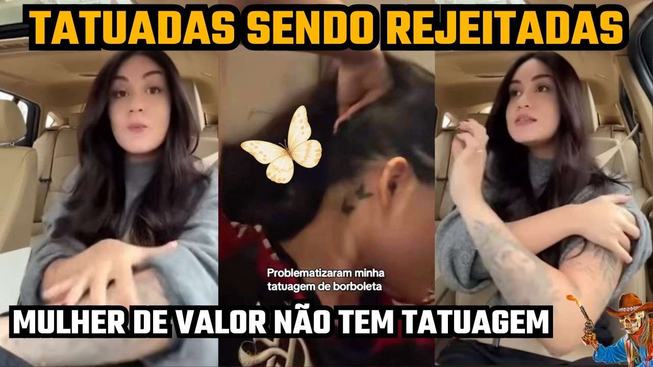 O CARA ME REJEITOU PORQUE TENHO TATUAGEM DE BORBOLETA!
