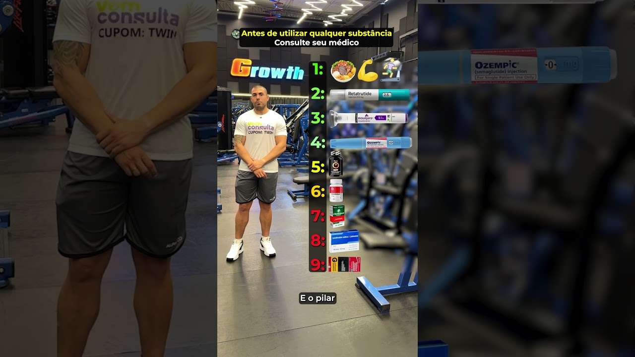 Top 9 substâncias pra emagrecer #shorts