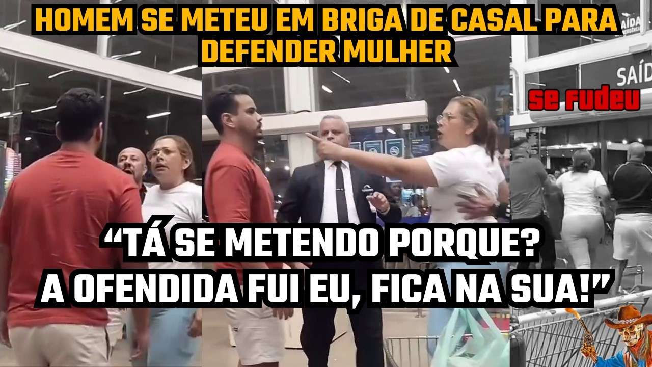 "CAVALEIRO BRANCO" FOI SE METER EM BRIGA DE CASAL E SE LASCOU!