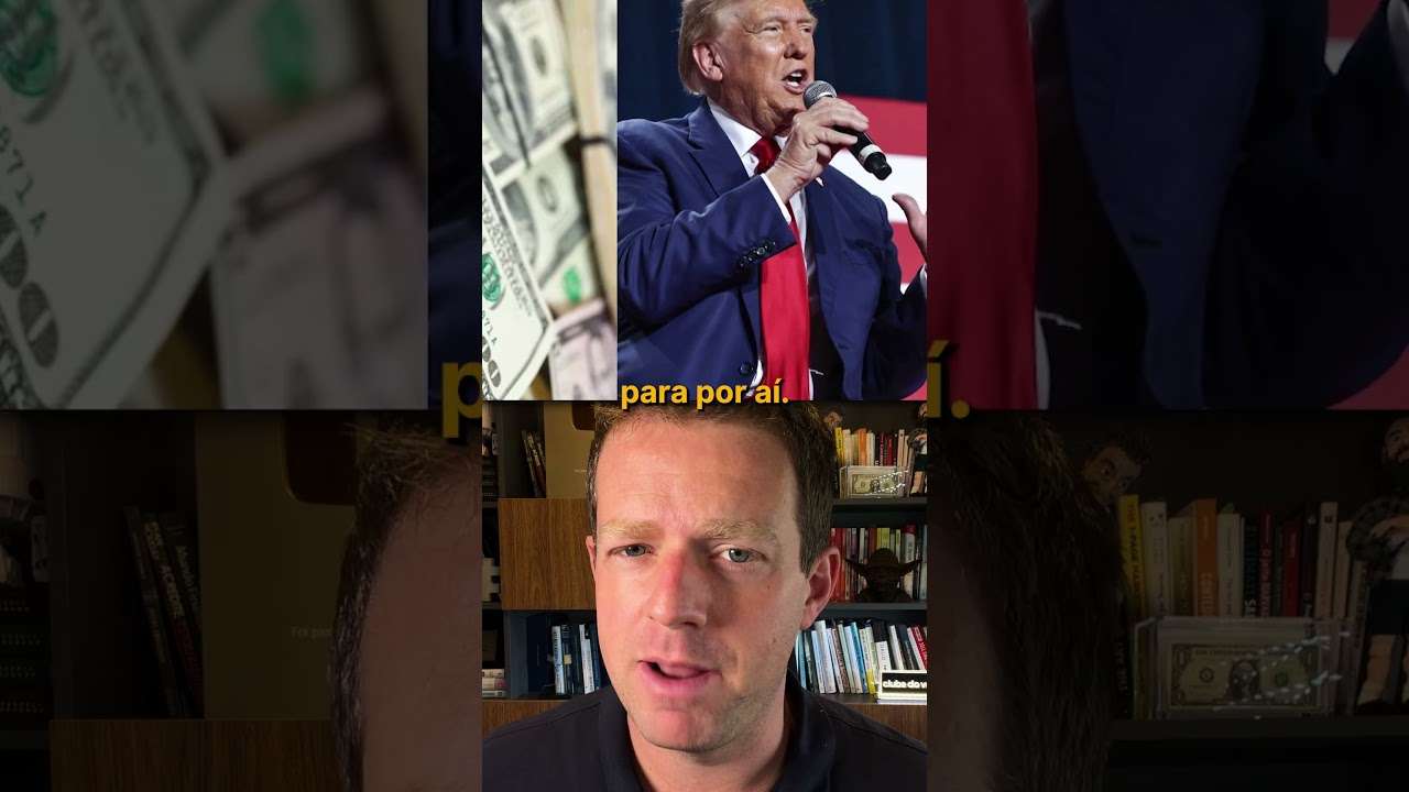 TRUMP está FELIZ com o DÓLAR caindo!  #investimentocerto