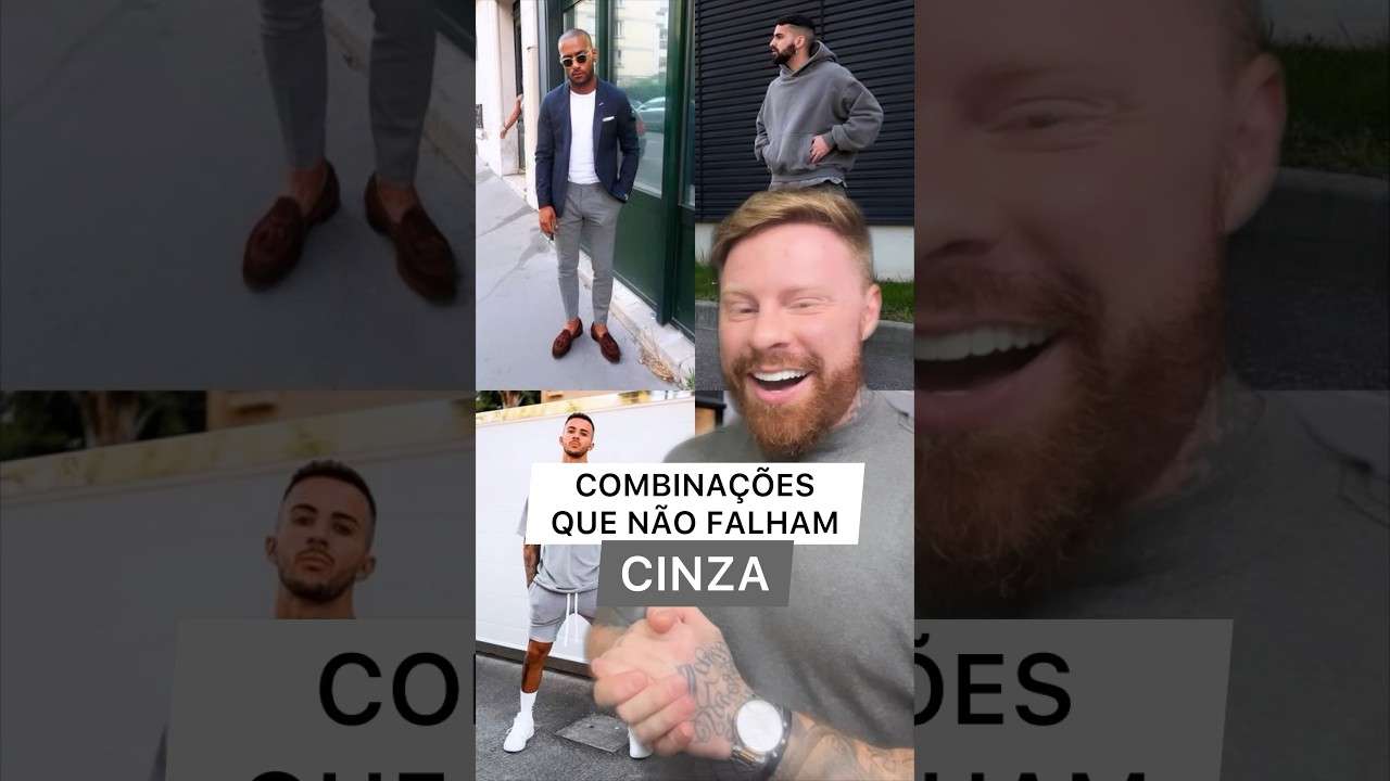 Combinações que NÃO FALHAM na MODA MASCULINA: Cinza 🩶