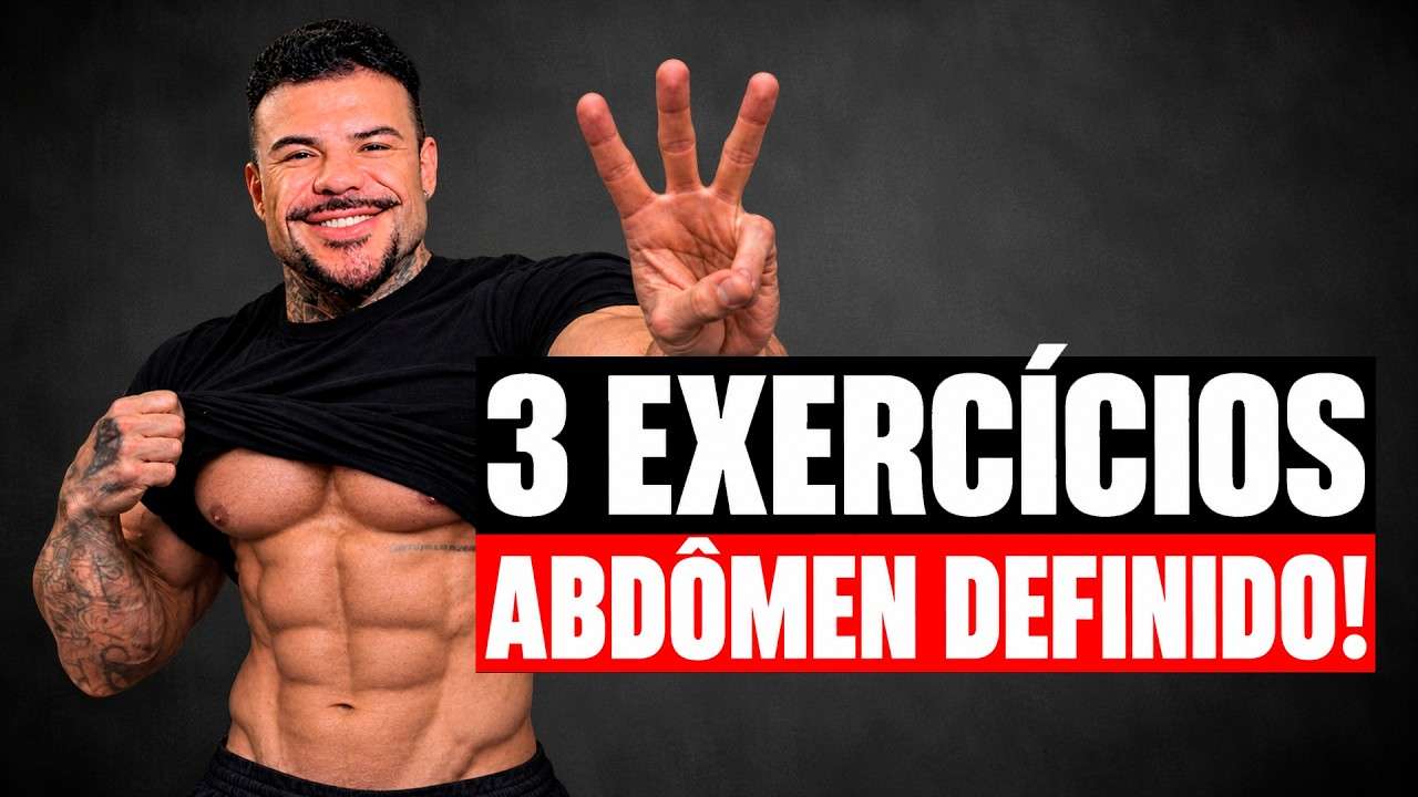 Os ÚNICOS 3 exercícios para ter o ABDÔMEN TANQUINHO