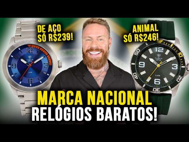 Meus 5 NOVOS RELÓGIOS BARATOS da TUGUIR - MARCA NACIONAL que acabei de Conhecer!