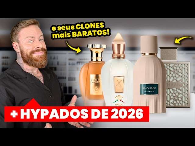 Os 5 PERFUMES CAROS (de LUXO) mais HYPADOS de 2026 - e seus CLONES MAIS BARATOS |Perfumes Masculinos