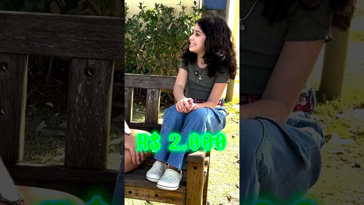 7 anos de idade e deu aula de Educação Financeira 💸 #trabalho #dinheiro #profissao #entrevista