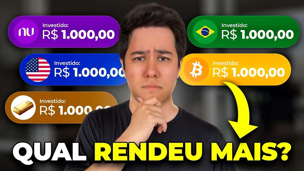 INVESTI 1000 REAIS NA CAIXINHA, IBOVESPA, EXTERIOR, BITCOIN E OURO POR 30 DIAS!