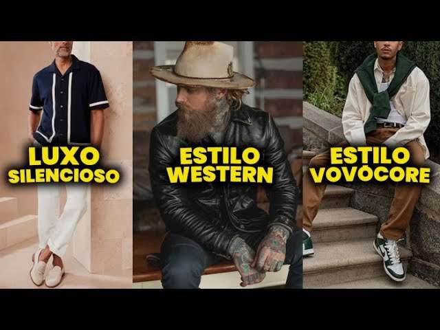 6 ESTILOS que estão DOMINANDO a MODA MASCULINA | Qual deles você mais se Identifica?