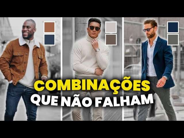 5 Combinações de Cores que NÃO FALHAM na MODA MASCULINA