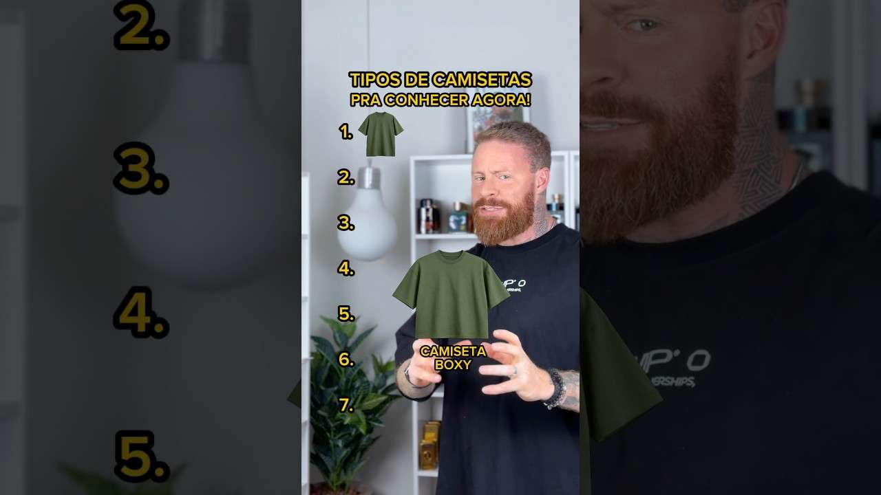 7 ESTILOS de CAMISETAS MASCULINAS pra CONHECER AGORA!